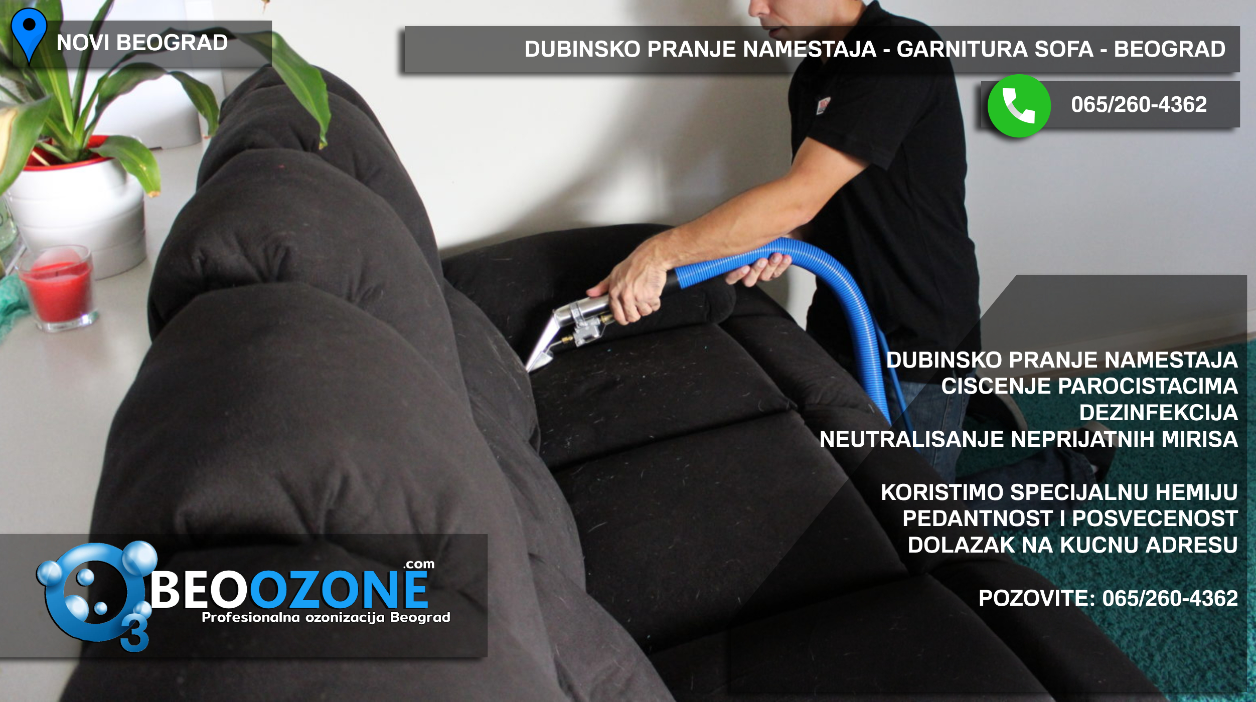 Ciscenje stanova - Dubinsko pranje namestaja garnitura…