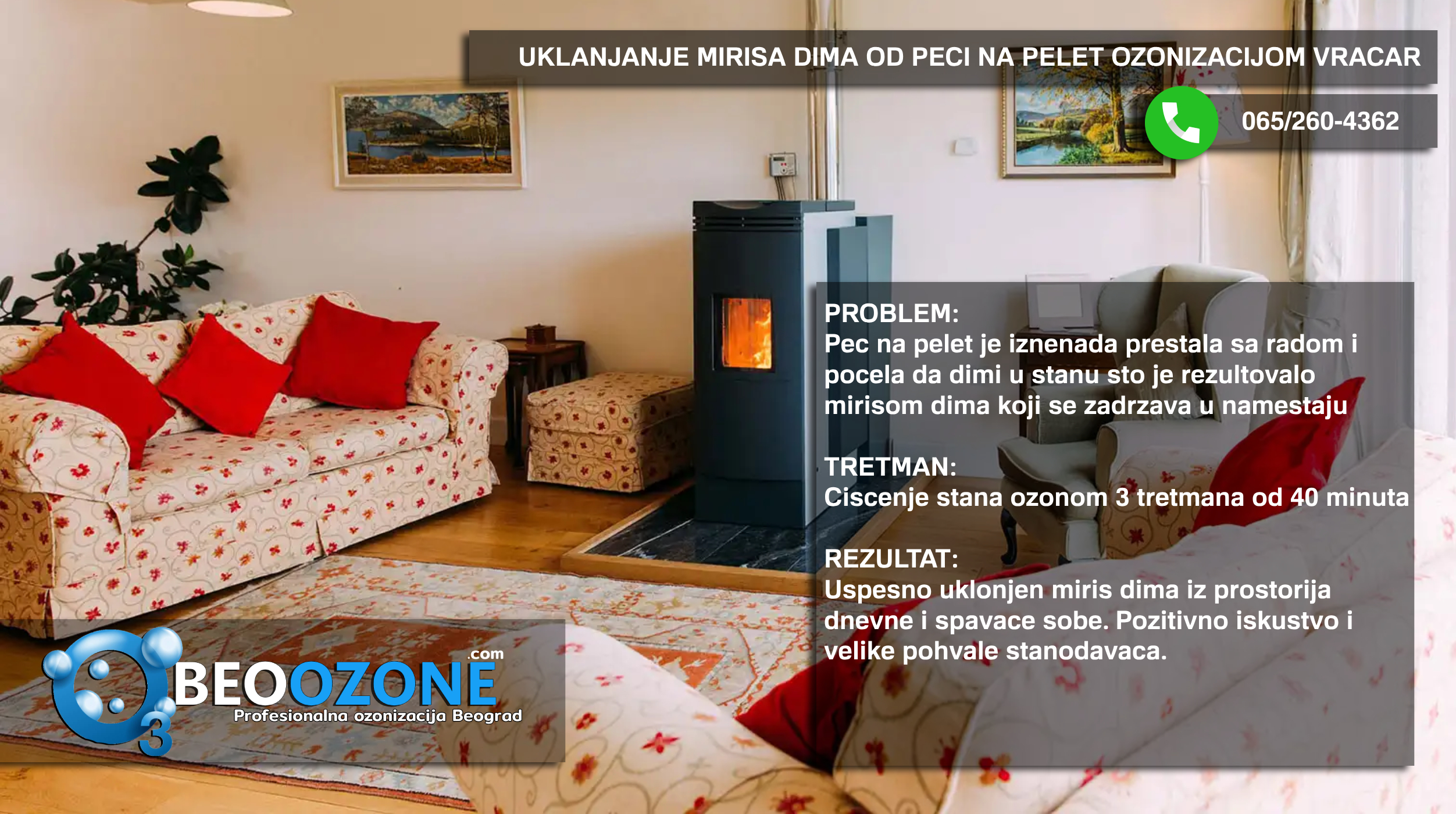 Ciscenje stana - Vracar Krunski Venac - Golsvordijeva - Uklanjanje mirisa dima iz namestaja od peci na…