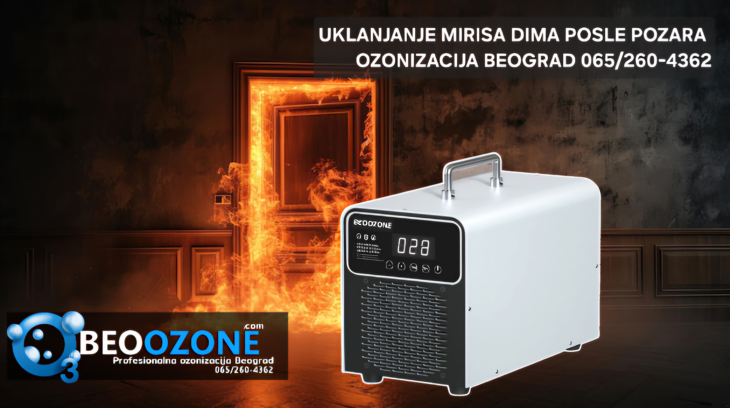 Da li ozonizacija uklanja miris dima posle pozara?